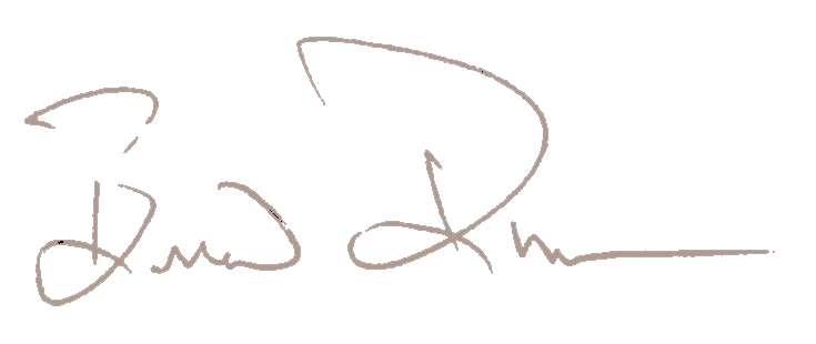 President Brian Duncan's Signature. 